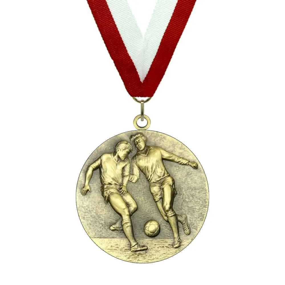 Futbol-Oro-Rojo-Blanco emblemarket ORO