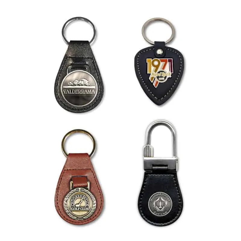 Llaveros personalizados cuero y metal llaveros con tu diseño, piel
