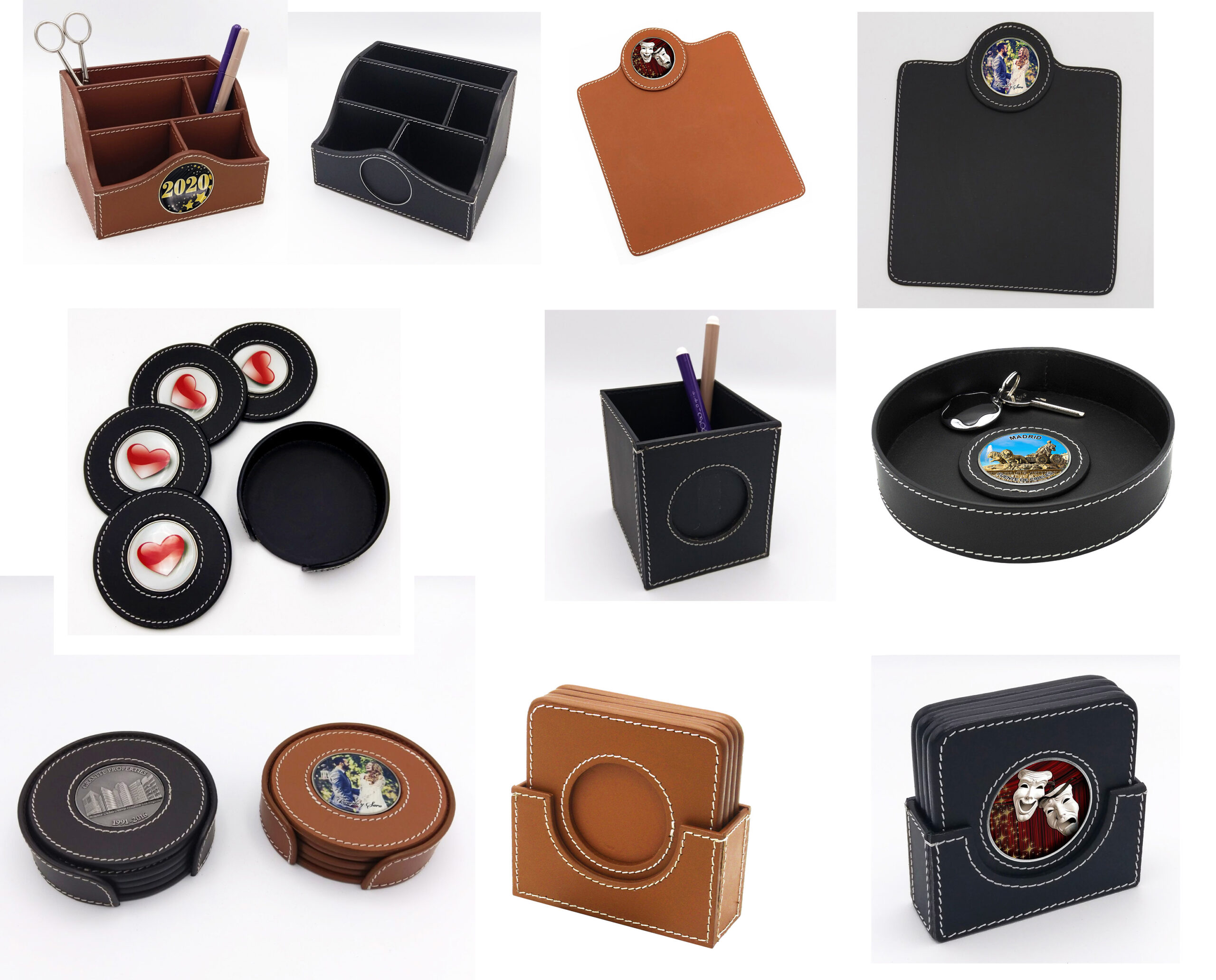 Productos de cuero personalizados en liquidación